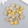 Decor for creativity Plastic "Flower-Solnz Purvator" set 20 pcs 1.4x1.4x0.4 cm