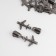 Automatic lock for metal zippers, No. 5, decorative, 10 pcs, black nickel color