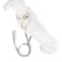 A set with a soft harness "peas", size m, leash 120 x 1.5 cm, og 34-66 cm, gray