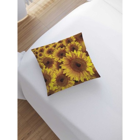 Decorative pillowcase "sunflower", on a zipper, size 45x45 cm-1