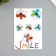 Tattoo on the body color "Smile" 10.5x15.2 cm