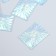 Decor for creativity plastic adhesive "flash" holography pearl set 6 pcs 4x3 cm