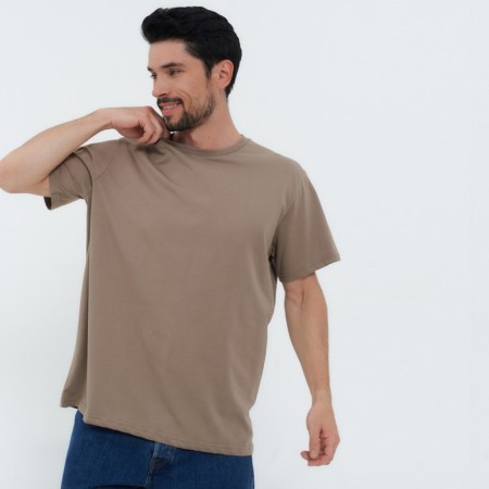 T -shirt male, brown color, size 54 (3xl)