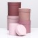Set of round gift boxes 5 in 1 “coffee with milk”, 20 × 20 - 14 × 14 cm