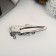 Liberty hair clip "Style" 8 cm, silver