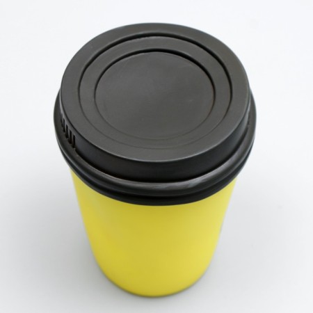 Brying toy "coffee" for dogs, 10 x 7 cm, yellow-1