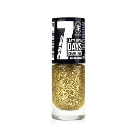 Nail polish TF Color Gel, tone 271 gold sparks, 8ml