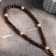 Wooden rosary, with a cross, 27 cm, mix