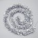 Girland "Mishura" 2 m Rosa, IP20, silver thread, 44 LED, 6 layers, d = 5 cm, white glow, AAX2