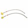 ACCOONA A4819P kitchen mixer, single -leaf, silicone spout, brass, orange/chrome