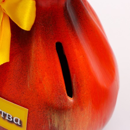 Piggy bank "red bag" 22cm-4