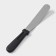 A blade-tank with a plastic handle, curved, 26.7 cm, the working part is 14.5 cm, the color is black
