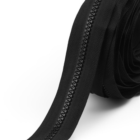 Set: Rolled Lightning "Tractor" No. 5, 10 m, 20 runners, 40 upper limiters, 20 lower limiters, black color-5