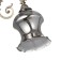 Plaphon Aliya 1he27 silver 14x14x17cm