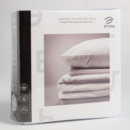 Bed linen Ethel "Hotel" 1.5 joint venture 152x212 cm, 187x232 cm, 53x73 + 5 cm - 2pcs-5
