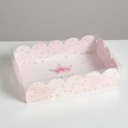 Cookie box, confectionery packaging with PVC lid, “wonderful moments”, 20 x 30 x 8 cm-8