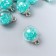 Suspension decorative for creativity glass "ball - pebbles" fruit drink. wave d = 1.6 cm set 10pcs