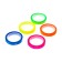 Set 5 pieces of textual adhesive tape 6mm x 5m, 5 colors fluor