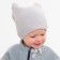 Children's hat minku rr 44-46, color gray color