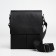 Male bag over the shoulder, Textura, external pocket, black color