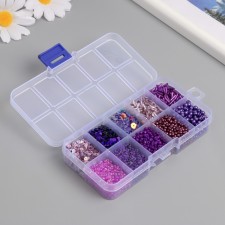 Glass beads 8/0, 12/0 in the box 