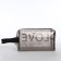 Cosmetic bag with lightning, black/transparent color