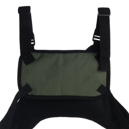 Babberry bag with lightning, 2 external pockets, green color-3