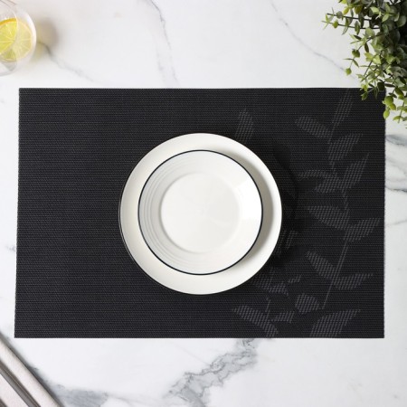 Serving napkin on the table "Rostock", 45 × 30 cm, black color-3