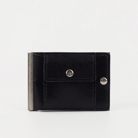 Clip for bills on a button, black color