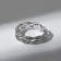 The ring "wave" curled, the color is silver, dimensionless