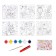 New Year's set for creativity. Christmas balls for coloring "New Year! New Year's miracles ", 6 pcs, paints