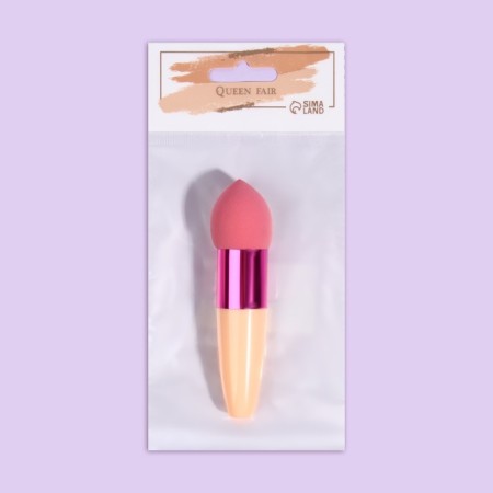 Makeup sponge with a drop “drop”, 10 × 3 cm, color mix-7