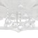 Economic chandelier with PDU 78055 80W LED 3000-6500K white 75x75x21 cm