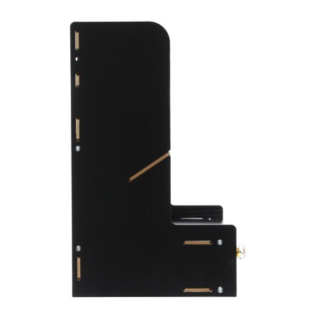 Organizer - Table Devente stand. Elrix 24.5 x 15 x 25.5 cm, MDF, black, cardboard box-3