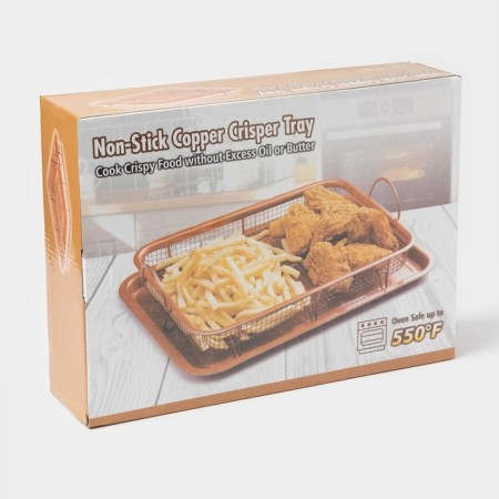 The baking sheet "Prima. Grill ", 35 × 25 cm, with a lattice, anti -stick coating, brown color-7