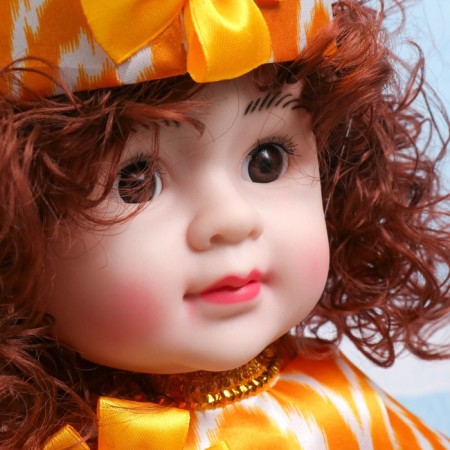 Doll in the National Uzbek outfit 60cm, mix-3