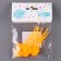 Pumpkin skewers, 12 pcs in a set, yellow color