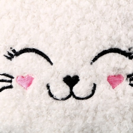 Children's soft bag "kitten", 15*13 cm, white color-3