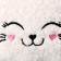 Children's soft bag "kitten", 15*13 cm, white color