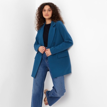 Women's jacket Minaku: classic color sea wave, river 46-6