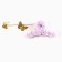 Fluffy hair crab "The most beautiful" with a suspension, 3 x 12 cm