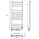 Room electrician Laris Astor ChKCh12, 350x900 mm, 12 crossbars, right, black.