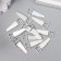 Decor Metal for creativity "saw" silver G095B760 2.3x0.9 cm