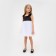Dress elegant children's KAFTAN, p. 28 (86-92 cm), black/white