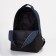 A backpack on a zipper, "saxi", a laptop department, blue color