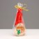 Decorative candle "Fairytale Snowman", 6.2x5x13.2 cm, red