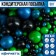 Sprinking soft shiny: blue, green, black, 50 g.