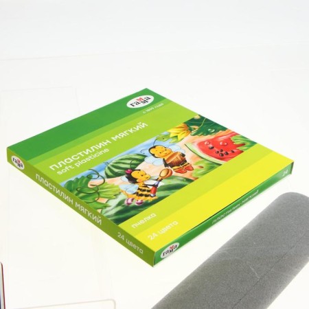 Soft plasticine (wax), 24 colors, 360 g, gamma "bee", with a stack-2