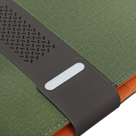 Organizer on the rings A5, 80 sheets, leatherette, line, with a strap, green-2