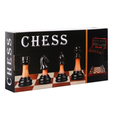 Chess souvenir "jade", wooden board 45 x 45 cm, metal figures-7
